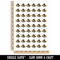 Suburban House with Garage and Fence Home Temporary Tattoo Water Resistant Fake Body Art Set Collection (1 Sheet)
