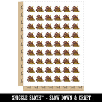 That's Bananas Shocked Surprised Monkey Ape Temporary Tattoo Water Resistant Fake Body Art Set Collection (1 Sheet)