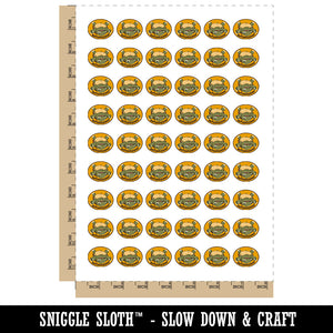 Whatever Indifferent Flipped Turtle Funny Temporary Tattoo Water Resistant Fake Body Art Set Collection (1 Sheet)