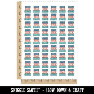 Crazy Book Lady Temporary Tattoo Water Resistant Fake Body Art Set Collection (1 Sheet)