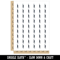 Curious Spider Monkey Hanging Around Temporary Tattoo Water Resistant Fake Body Art Set Collection (1 Sheet)