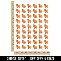 Cute Fluffy Cow with Cowboy Hat Calf Temporary Tattoo Water Resistant Fake Body Art Set Collection (1 Sheet)