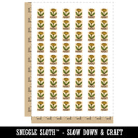Dandelion Persist Weed Flower Temporary Tattoo Water Resistant Fake Body Art Set Collection (1 Sheet)