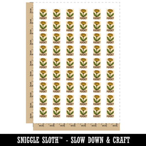 Dandelion Persist Weed Flower Temporary Tattoo Water Resistant Fake Body Art Set Collection (1 Sheet)