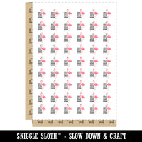 Flamingo Don't Make Me Put My Foot Down Temporary Tattoo Water Resistant Fake Body Art Set Collection (1 Sheet)