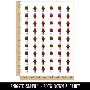 Frog in Sweater Temporary Tattoo Water Resistant Fake Body Art Set Collection (1 Sheet)