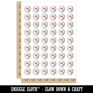Hamster Running Wheel Temporary Tattoo Water Resistant Fake Body Art Set Collection (1 Sheet)