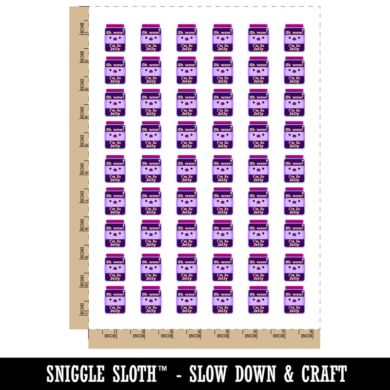 I'm Jelly Jelous Jar of Jam Temporary Tattoo Water Resistant Fake Body Art Set Collection (1 Sheet)
