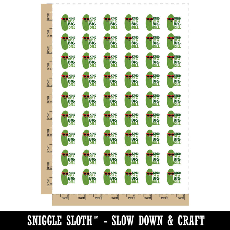 Kind of a Big Dill Pickle Temporary Tattoo Water Resistant Fake Body Art Set Collection (1 Sheet)