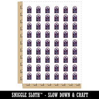 Night Owl Nocturnal Person Bird Window Temporary Tattoo Water Resistant Fake Body Art Set Collection (1 Sheet)