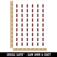 Pagoda Asian Buddhist Tower Building Temporary Tattoo Water Resistant Fake Body Art Set Collection (1 Sheet)