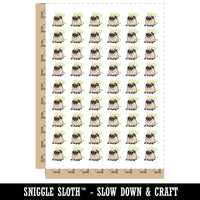 Pug Fart Oops Accident Funny Dog Temporary Tattoo Water Resistant Fake Body Art Set Collection (1 Sheet)