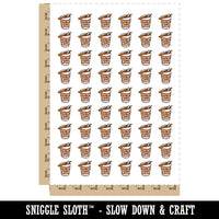 Ramen Instant Noodles Cup Food Temporary Tattoo Water Resistant Fake Body Art Set Collection (1 Sheet)