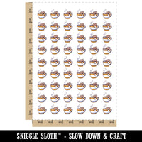 Relaxing Teabag Soaking in Hot Tea Bath Temporary Tattoo Water Resistant Fake Body Art Set Collection (1 Sheet)