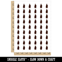 Resting Bat Hanging Upside Down Temporary Tattoo Water Resistant Fake Body Art Set Collection (1 Sheet)