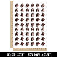 Rockstar Hedgehog with Guitar Temporary Tattoo Water Resistant Fake Body Art Set Collection (1 Sheet)