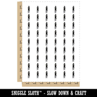 School Goth Emo Rocker Girl Temporary Tattoo Water Resistant Fake Body Art Set Collection (1 Sheet)