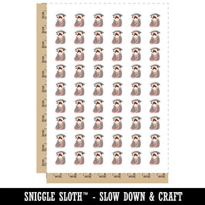 Screaming Opossum in Distress Temporary Tattoo Water Resistant Fake Body Art Set Collection (1 Sheet)