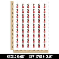 Skeleton Skull in Christmas Sweater Temporary Tattoo Water Resistant Fake Body Art Set Collection (1 Sheet)