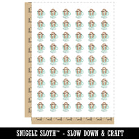 Sloth Sloffee Coffee Temporary Tattoo Water Resistant Fake Body Art Set Collection (1 Sheet)