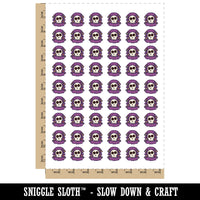 Stay Spooky Skull Halloween Temporary Tattoo Water Resistant Fake Body Art Set Collection (1 Sheet)