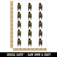 Troll Ugly Monster Fantasy Fairytale Creature Temporary Tattoo Water Resistant Fake Body Art Set Collection (1 Sheet)