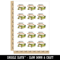 Absolutely Ribbeting Frog Funny Pun Compliment Temporary Tattoo Water Resistant Fake Body Art Set Collection (1 Sheet)