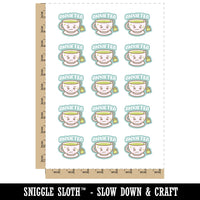 Anxietea Anxiety Anxious Cup of Tea Temporary Tattoo Water Resistant Fake Body Art Set Collection (1 Sheet)