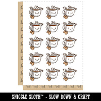 Be Strong Cup of Tea with Tea Bags Funny Temporary Tattoo Water Resistant Fake Body Art Set Collection (1 Sheet)