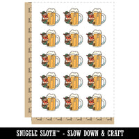 Beer Loving Little Man Octoberfest Mug Temporary Tattoo Water Resistant Fake Body Art Set Collection (1 Sheet)