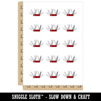 Camping Multi Tool Army Pocket Knife Temporary Tattoo Water Resistant Fake Body Art Set Collection (1 Sheet)