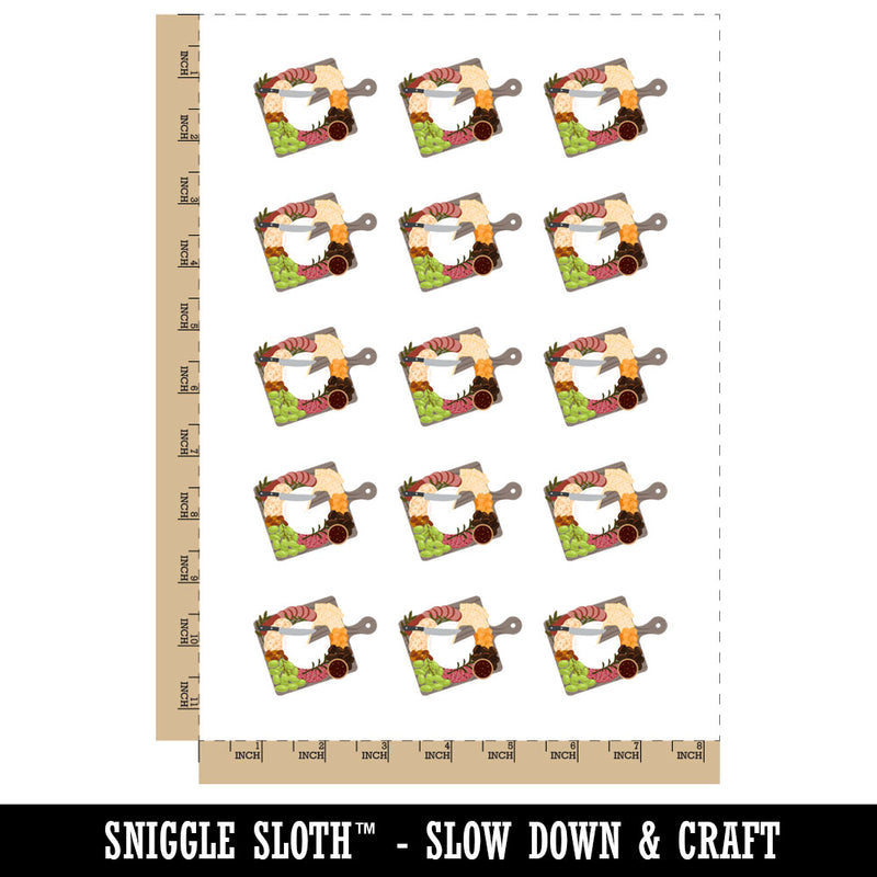 Charcuterie Board Cheese Salami Nuts Crackers Grapes Temporary Tattoo Water Resistant Fake Body Art Set Collection