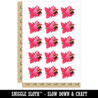 Chubby Bumblebee Sleeping In Flower Nap Temporary Tattoo Water Resistant Fake Body Art Set Collection (1 Sheet)