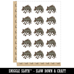Chupacabra Goat Sucker Cryptid Legendary Creature Temporary Tattoo Water Resistant Fake Body Art Set Collection