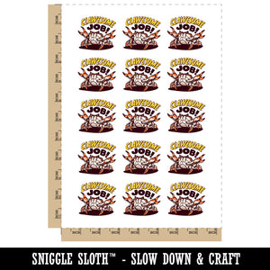 Clawesome Awesome Job Crab Claws Temporary Tattoo Water Resistant Fake Body Art Set Collection (1 Sheet)