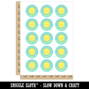 Create Your Own Sunshine Temporary Tattoo Water Resistant Fake Body Art Set Collection (1 Sheet)