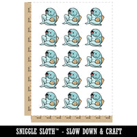 Creepy Reverse Mermaid Funny Fish Temporary Tattoo Water Resistant Fake Body Art Set Collection (1 Sheet)