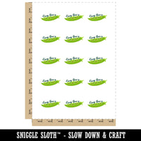 Easy Peas-y Peas Vegetable Compliment Grocery Temporary Tattoo Water Resistant Fake Body Art Set Collection (1 Sheet)