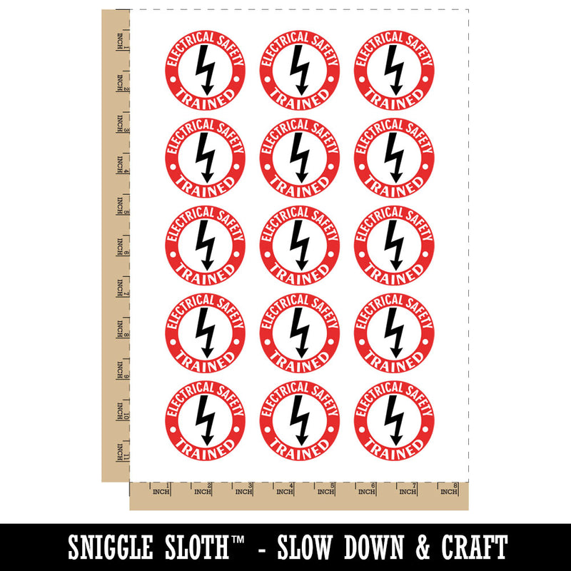 Electrical Safety Trained Professional Electrician Temporary Tattoo Water Resistant Fake Body Art Set Collection