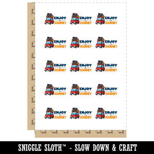Enjoy the Journey Vacation Road Trip Car Luggage Temporary Tattoo Water Resistant Fake Body Art Set Collection