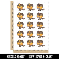 Excited Frilled Lizard Dragon Reptile Temporary Tattoo Water Resistant Fake Body Art Set Collection (1 Sheet)