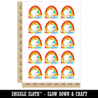 Fabulous Gay Pride Duck Rainbow Rain Boots Temporary Tattoo Water Resistant Fake Body Art Set Collection (1 Sheet)