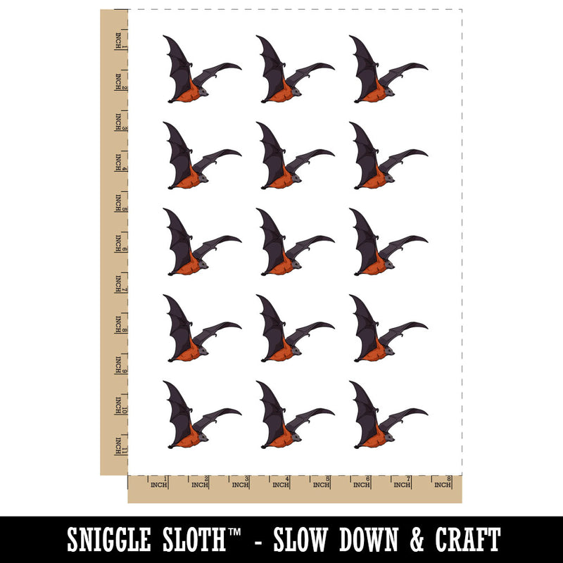 Flying Fox Giant Fruit Bat Temporary Tattoo Water Resistant Fake Body Art Set Collection (1 Sheet)
