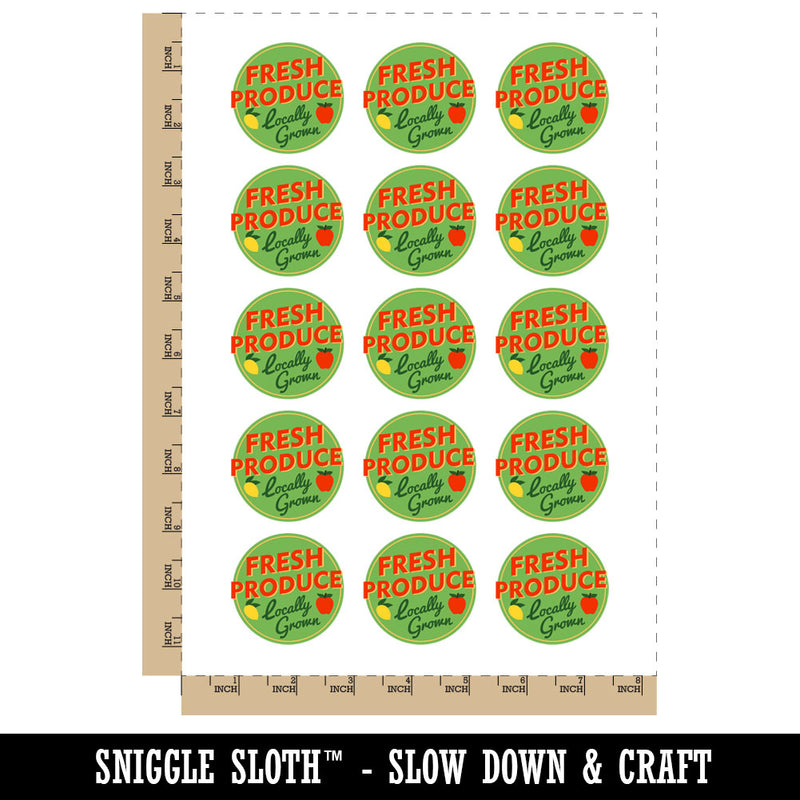 Fresh Produce Locally Grown Farm Fruit Groceries Temporary Tattoo Water Resistant Fake Body Art Set Collection