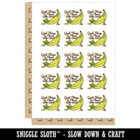 Green Banana Good Things To Those Who Wait Temporary Tattoo Water Resistant Fake Body Art Set Collection (1 Sheet)