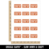 Hangover Cure Kit Temporary Tattoo Water Resistant Fake Body Art Set Collection (1 Sheet)