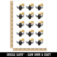 Holy Moley Angel Mole Wings and Halo Temporary Tattoo Water Resistant Fake Body Art Set Collection (1 Sheet)