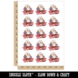 Humpty Dumpty Egg Man Fairy Tale Temporary Tattoo Water Resistant Fake Body Art Set Collection (1 Sheet)