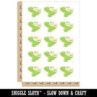 I'm A Nervous Rex Dino Temporary Tattoo Water Resistant Fake Body Art Set Collection (1 Sheet)
