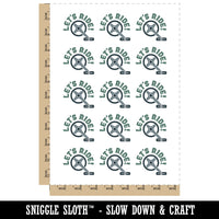 Let's Ride Bike Cycling Temporary Tattoo Water Resistant Fake Body Art Set Collection (1 Sheet)